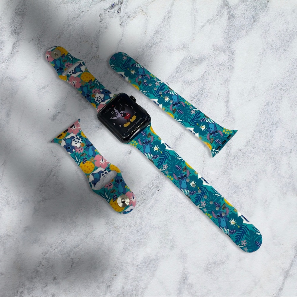 Watchband for Apple Watch in Tropical Stitch Design